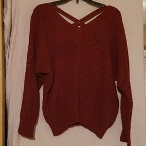 Perfect condition maroon crossback sweater
